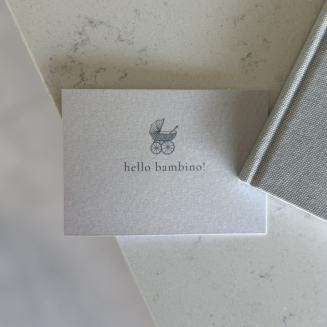 Mini kartka – hello bambino blue - 3