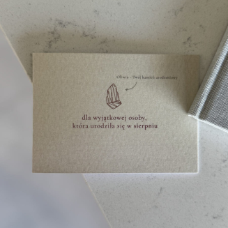 Mini kartka – Urodziny sierpień - 2