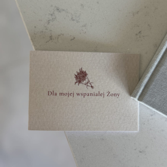 Mini kartka – Dla mojej wspaniałej Żony - 2