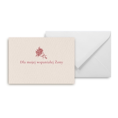 Mini kartka – Dla mojej wspaniałej Żony