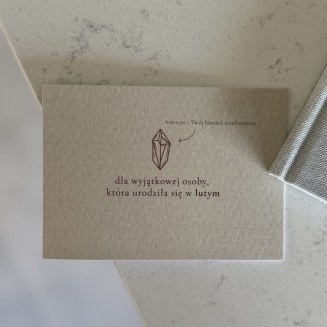 Mini kartka – Urodziny luty - 2