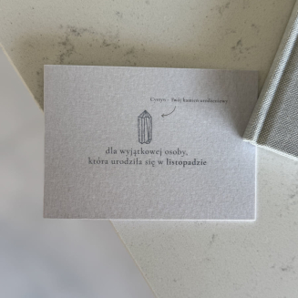 Mini kartka – Urodziny listopad - 2