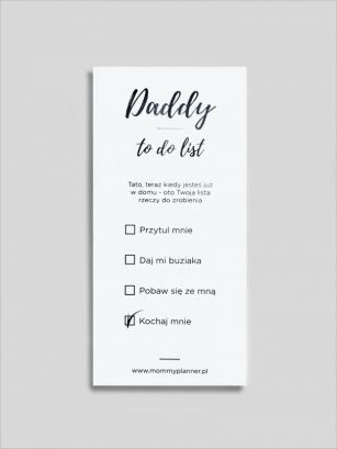 Daddy To Do List - za 1gr