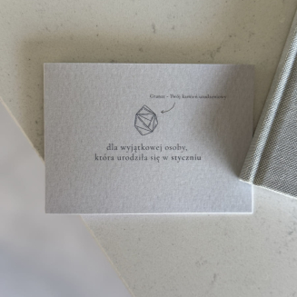 Mini kartka – Urodziny styczeń - 2