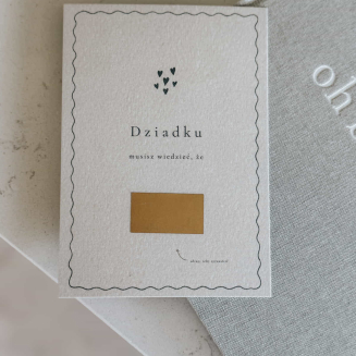 Kartka zdrapka – Dziadku, kocham Cię - 2