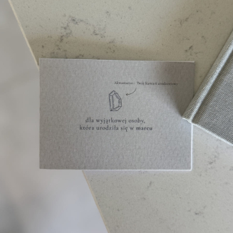 Mini kartka – Urodziny marzec - 2