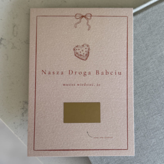 Kartka zdrapka – Nasza droga Babciu - 2