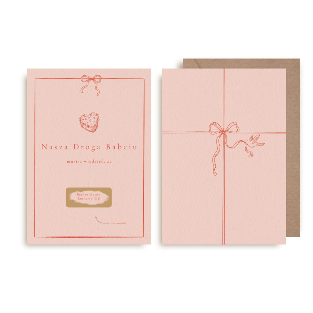 Kartka zdrapka – Nasza droga Babciu