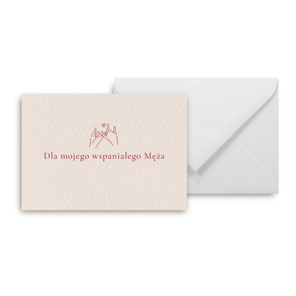 Mini kartka – Dla mojego wspaniałego Męża