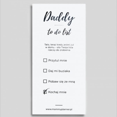 Daddy To Do List