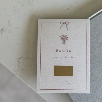 Kartka zdrapka – Babciu, kocham Cię - 2