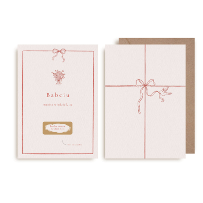 Kartka zdrapka – Babciu, kocham Cię