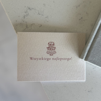 Mini kartka – Wszystkiego najlepszego - 2
